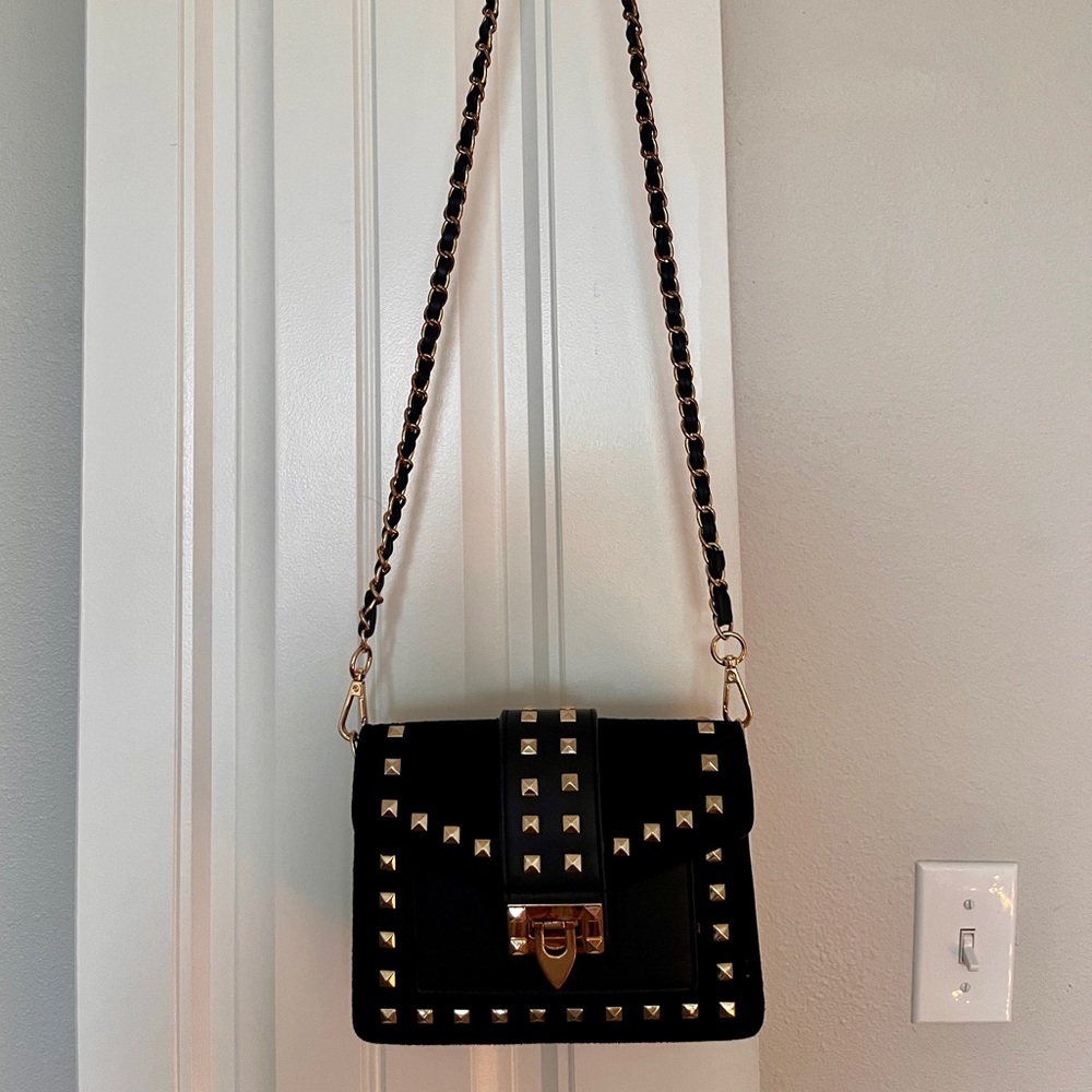 Black Studded Purse